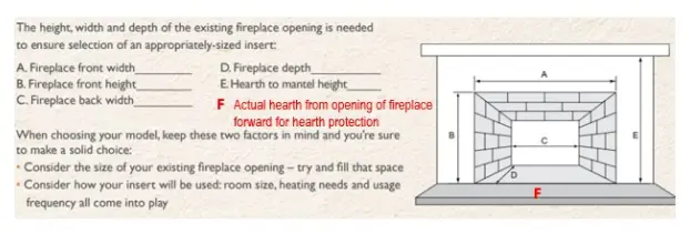 Fireplace Measuring Instructions